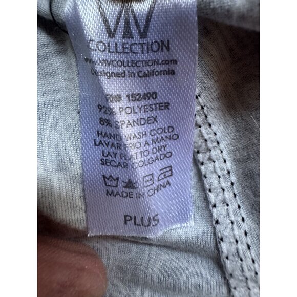 Black & White Tribal Print Leggings Plus Size By VIV Collection Polyester/Spande - Picture 11 of 15